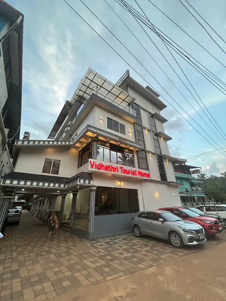 Vidhathri Tourist Home building in Kollur Karnataka